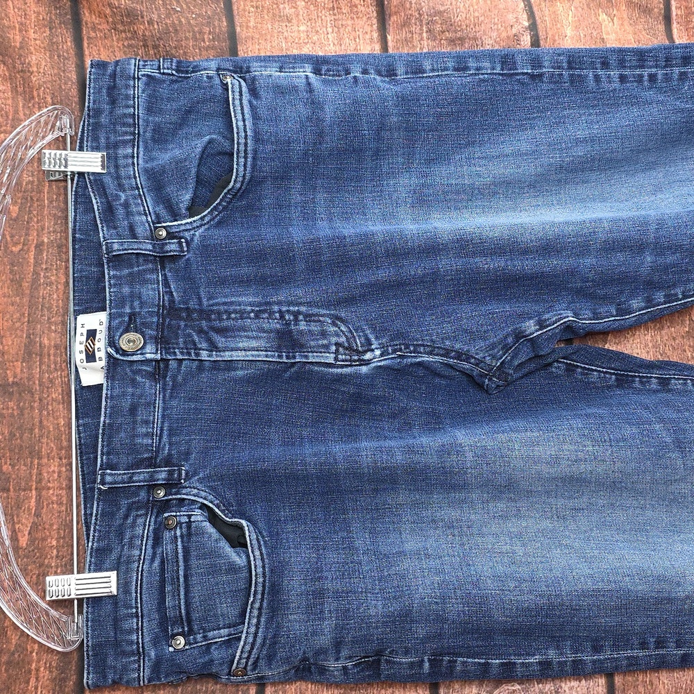 Joseph Abboud Blue Jeans with Distressed Details Size 38x30 Slim Fit AQ-1150 - Picture 3 of 10